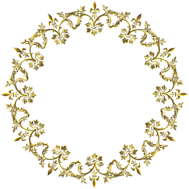 elegant gold circle border