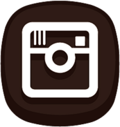 Instagram Logo on Brown Background