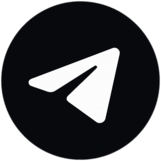 Telegram new logo grey