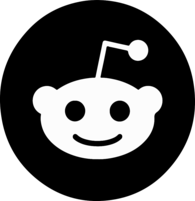 Reddit black icon