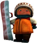 Snowsnaps Sami with Snowboard