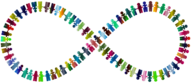 Coloured People Infinity Symbol