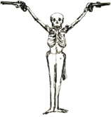 Skeleton With Pistols