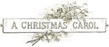 A Christmas Carol Title Retro Sign