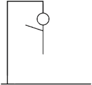 Hangman Game Figurine with Left Arm