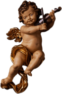 Cherub Playing on Violin
