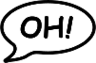 Speech Bubble Oh!
