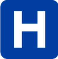 Blue Hospital Sign