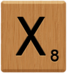 Scrabble Tile X