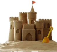 Sand Castle Yellow Spade