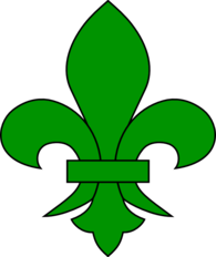 Green Fleur De Lis