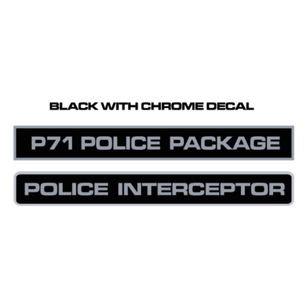 Police Interceptor Decals
