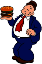 Wimpy Holding Hamburger