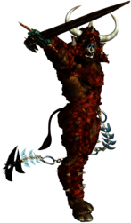 Minotaur Brandishing Sword