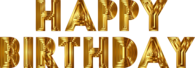 Happy Birthday Gold
