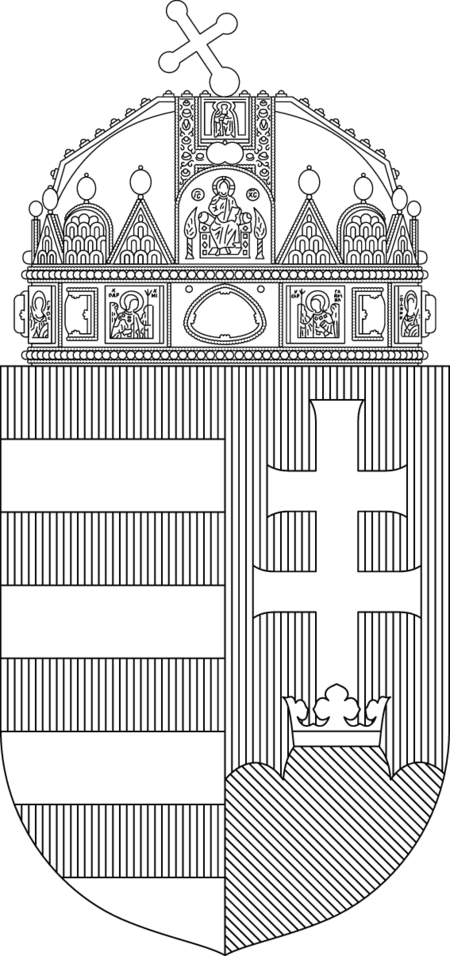 Magyar Címer (Hungarian Crest) Black&White