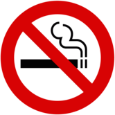 sinais nao fumadores