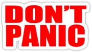 Don't Panic Sticker