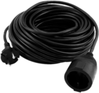 20m Black EU Extension Cord