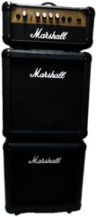 Marshall Stack Of Guitar Amplifiers