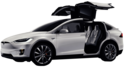 Tesla Model X White Open Doors