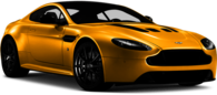 Yellow Aston Martin