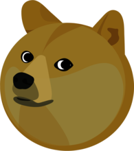 Doge Head Illustration