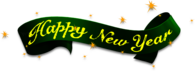 Happy New Year Green Ribbon