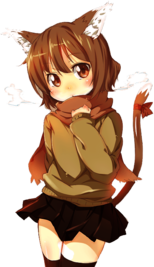 Cat Girl Brown Outfit