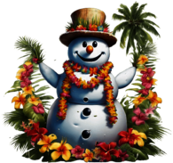 Tropical Snowman
