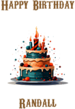 Happy Birthday Randall, Personal Custom Message