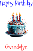 Happy Birthday Gwendolyn Custom Message
