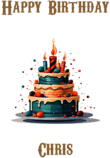Happy Birthday Chris, Personal Custom Message