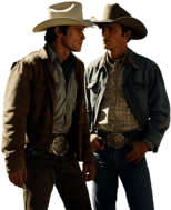 Heath Ledger and Jake Gyllenhaal in Brokeback Mountain