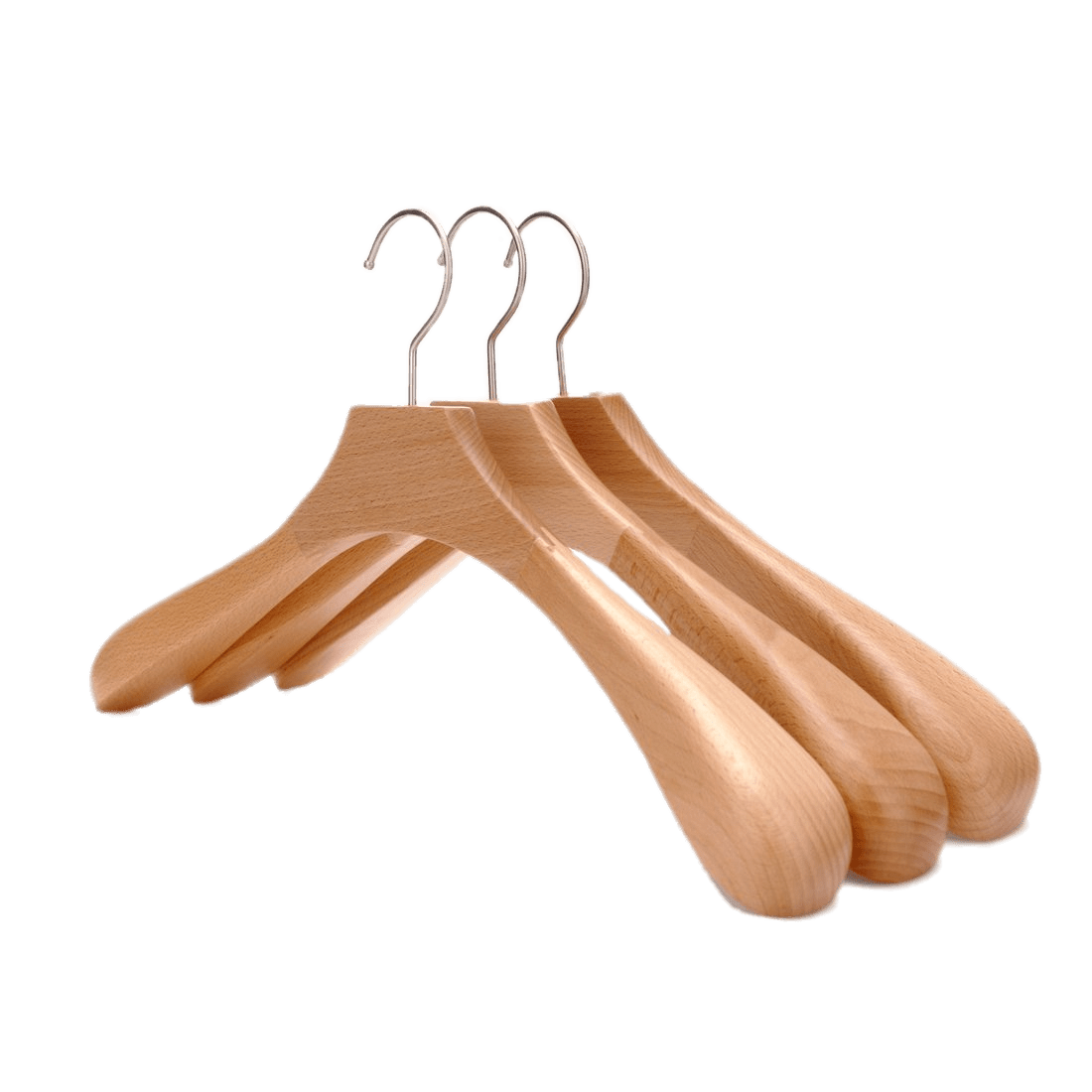 Set Of Wooden Clothes Hangers