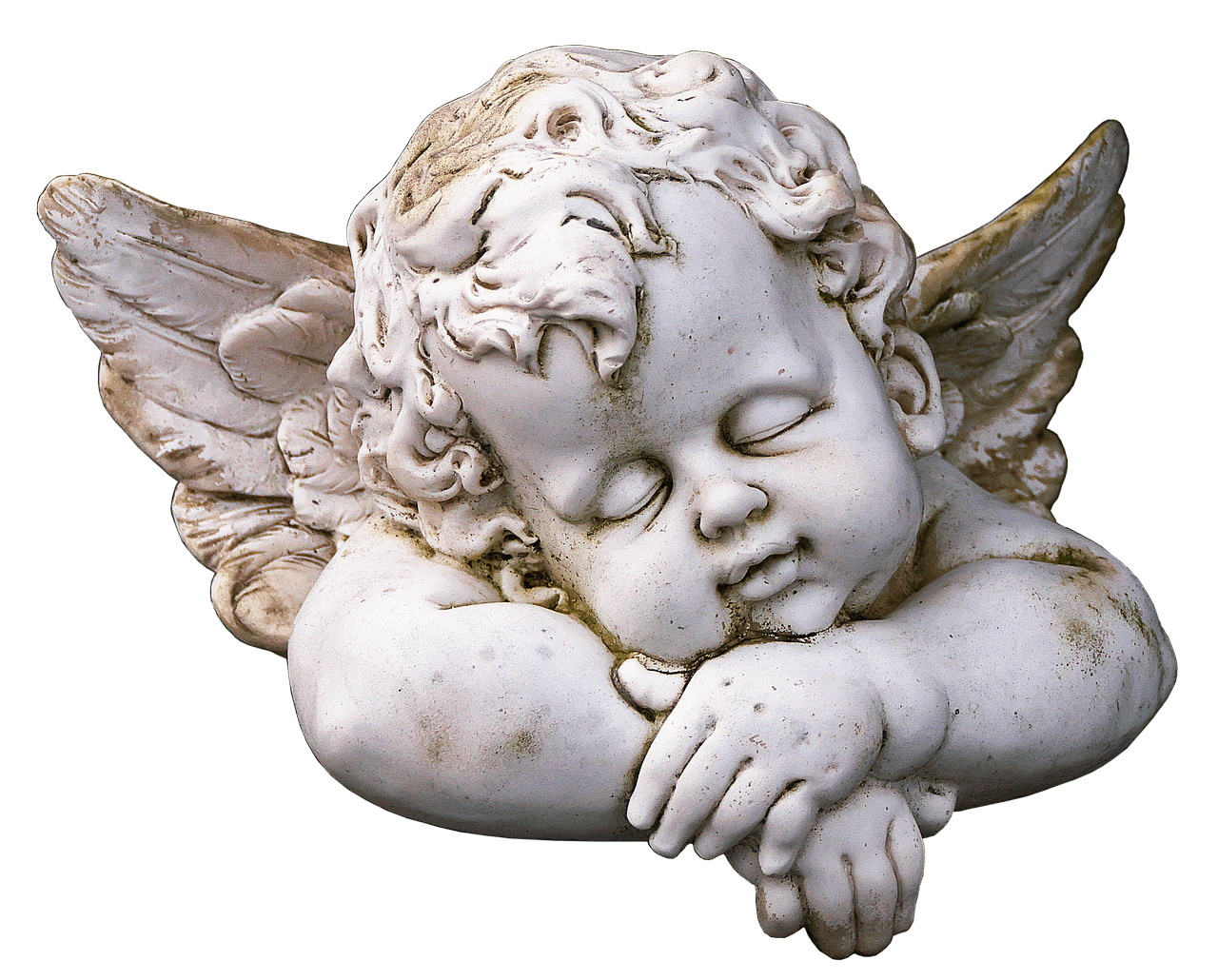 Cute Sleeping Angel Statue