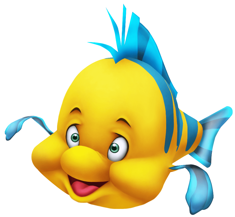 Little Mermaid Flounder Close Up