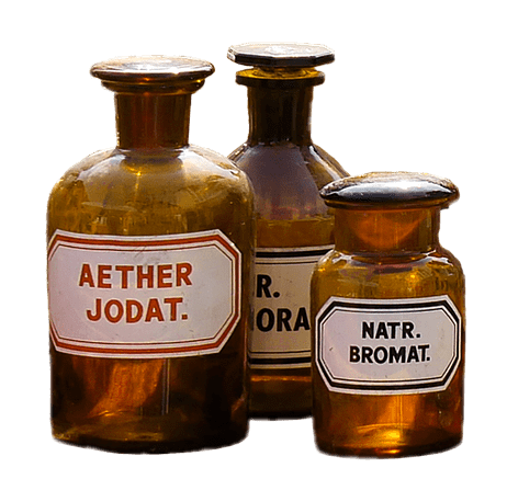 Pharmacy Flasks Trio