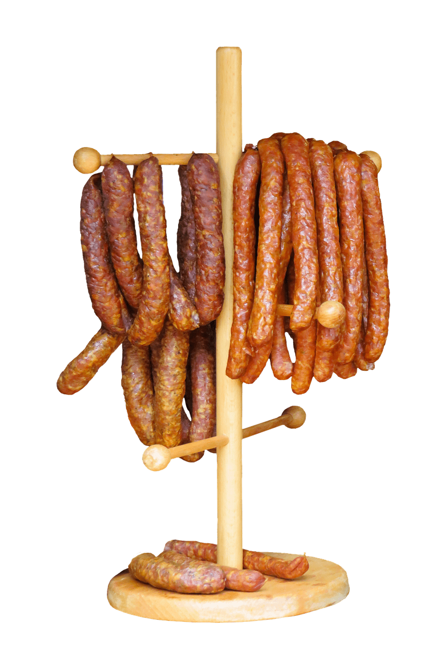 Sausages Hanging To Dry