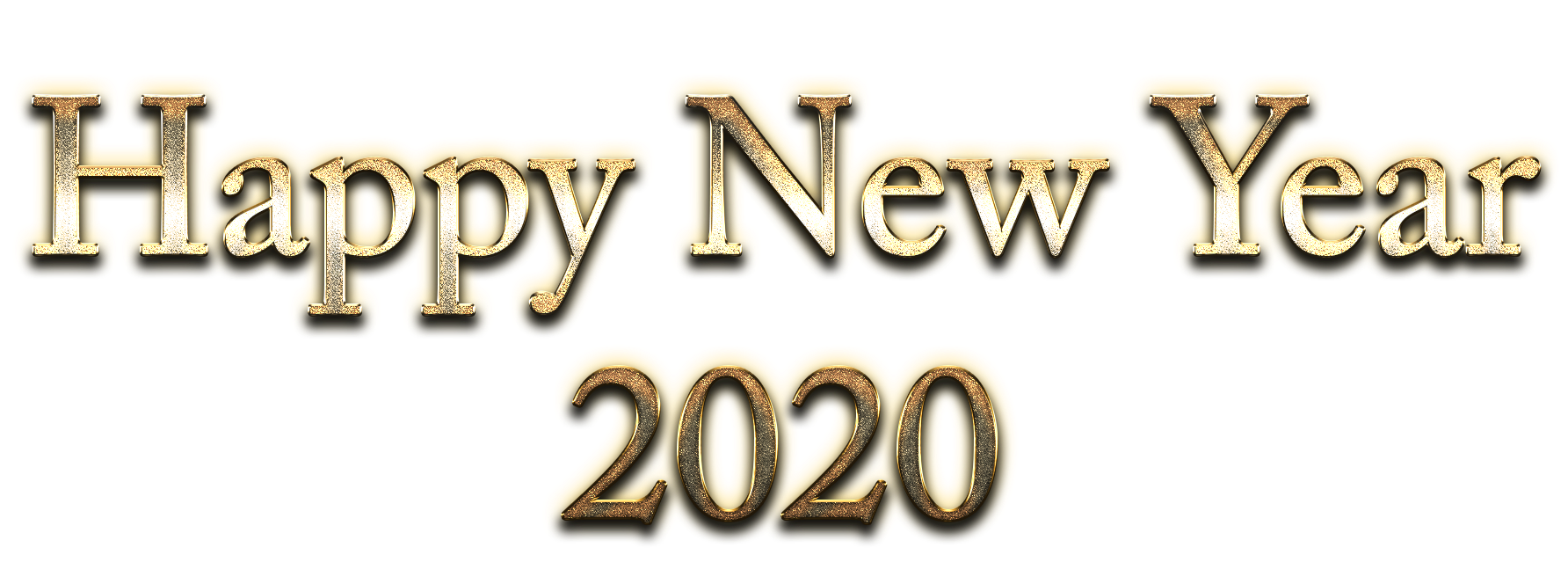 Happy New Year 2020 Classic Gold