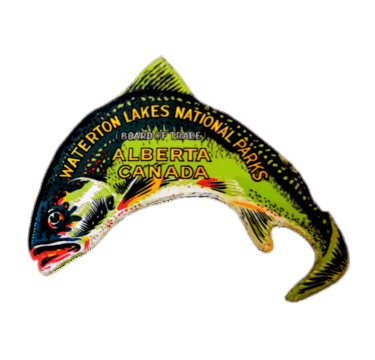 Waterton Lakes National Park Fish Sticker