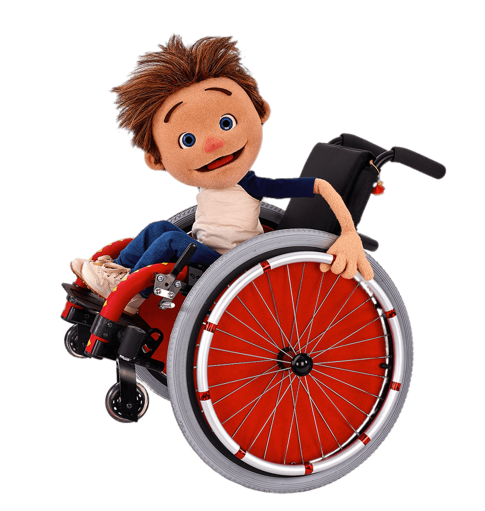 Julie's Greenroom Character Hank In Wheelchair