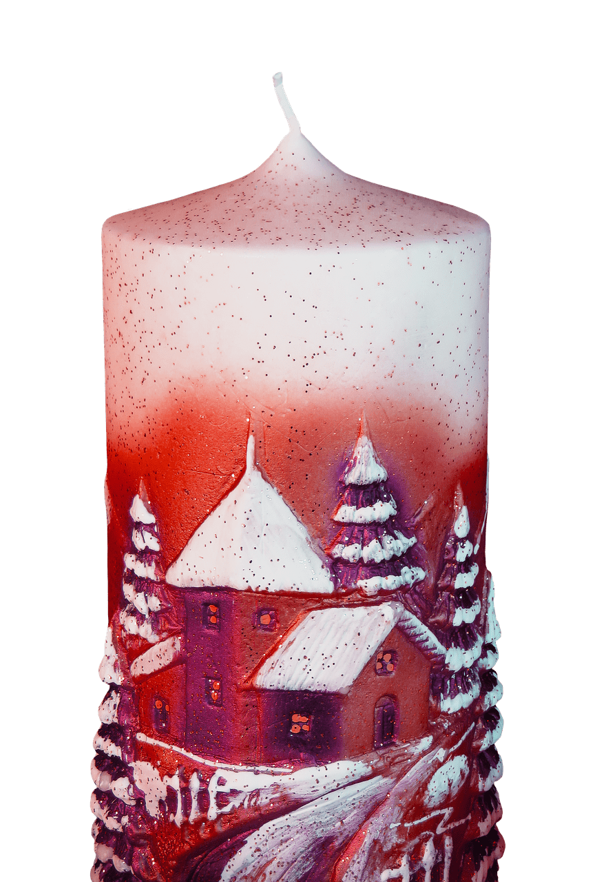 Red Christmas Candle
