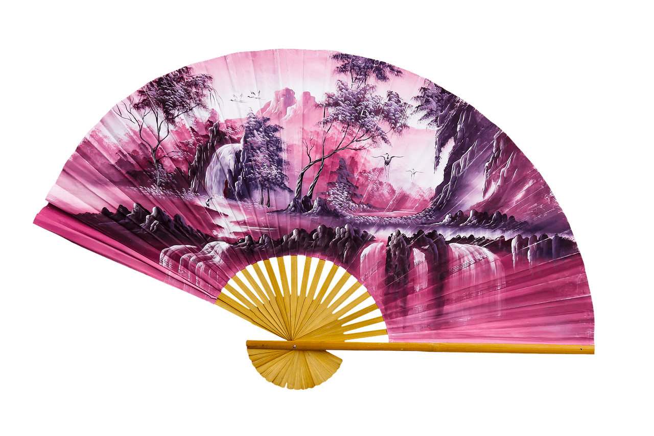 Chinese Fan Purple