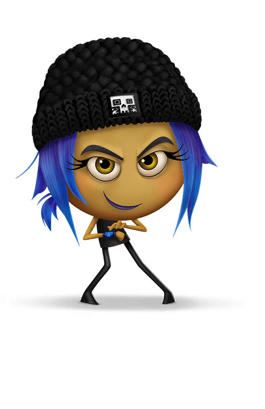 Rebel Emoji Movie Character