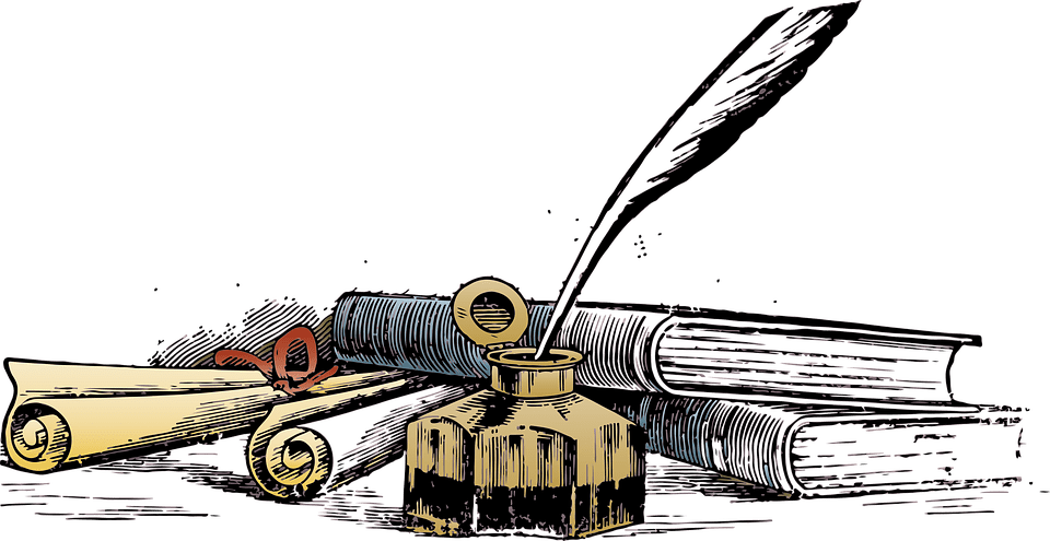 Quill Writing Manuscript