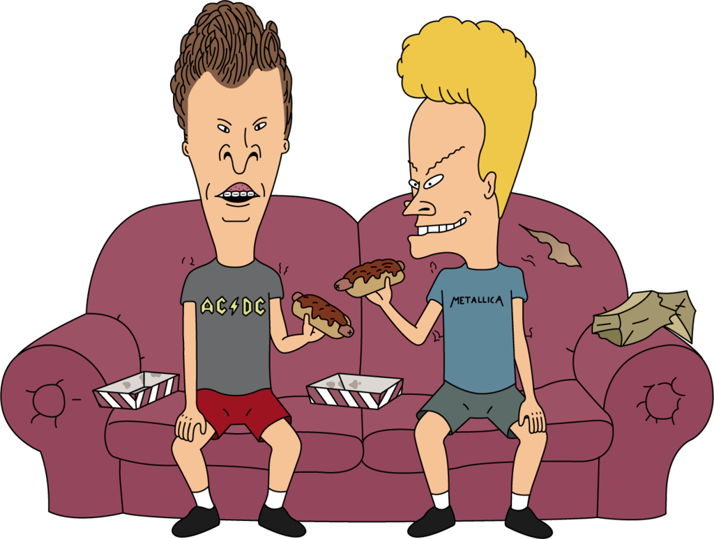 Beavis and Butthead on A Sofa