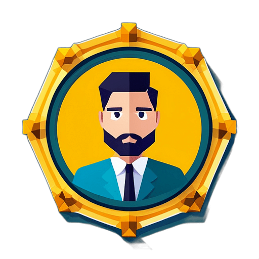 Video Conferencing, Minimalist App Icon - Circle Icon Bevel Border