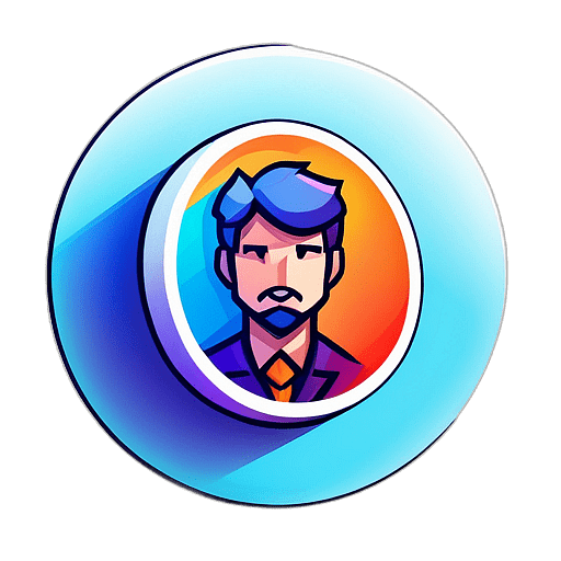 Comic Creation, Minimalist App Icon - Circle Icon Bevel Border
