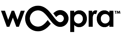 Woopra logo full black